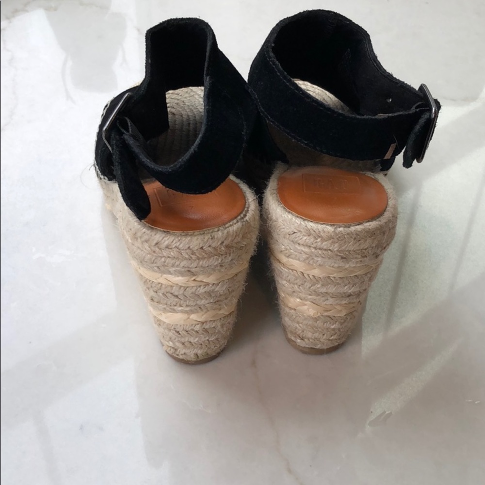 Gap black suede, wedge heel shoes - Picture 3 of 5
